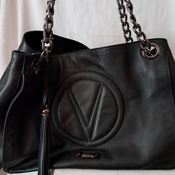 Valentino by Mario Valentino Verra Logo Leather Shoulder Bag - Picture 3 of 10